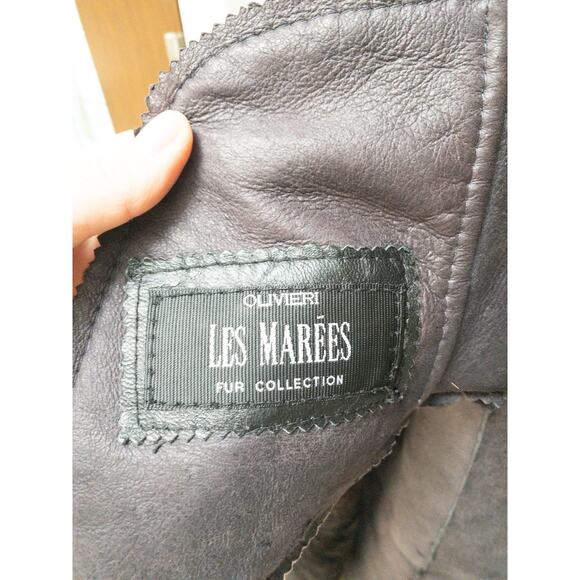 Olivieri Shearling Long Coat - Picture 10 of 12